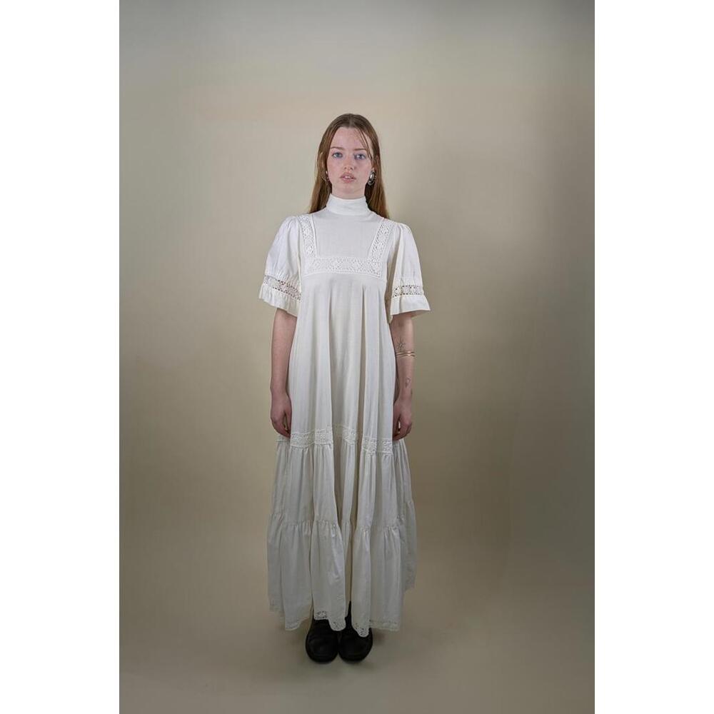 1960's laura ashley rare cream prairie western dress